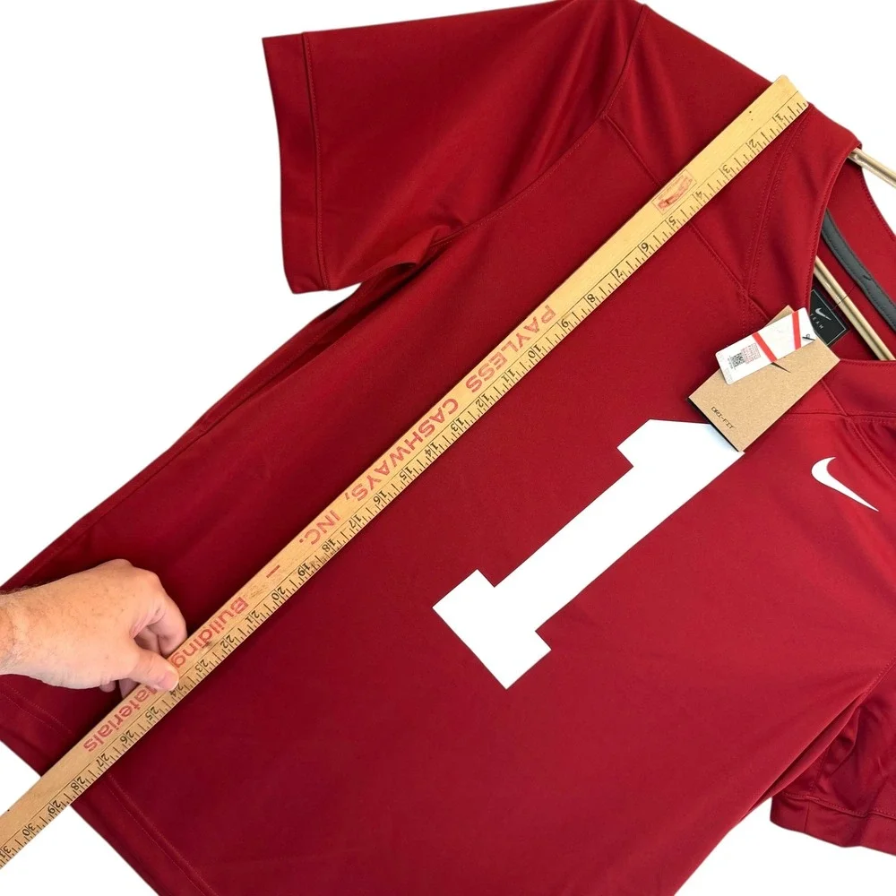 Nike Alabama Crimson Tide Men Medium Football Jersey 1 Red Dri-FIT NC2F-08A1 NEW